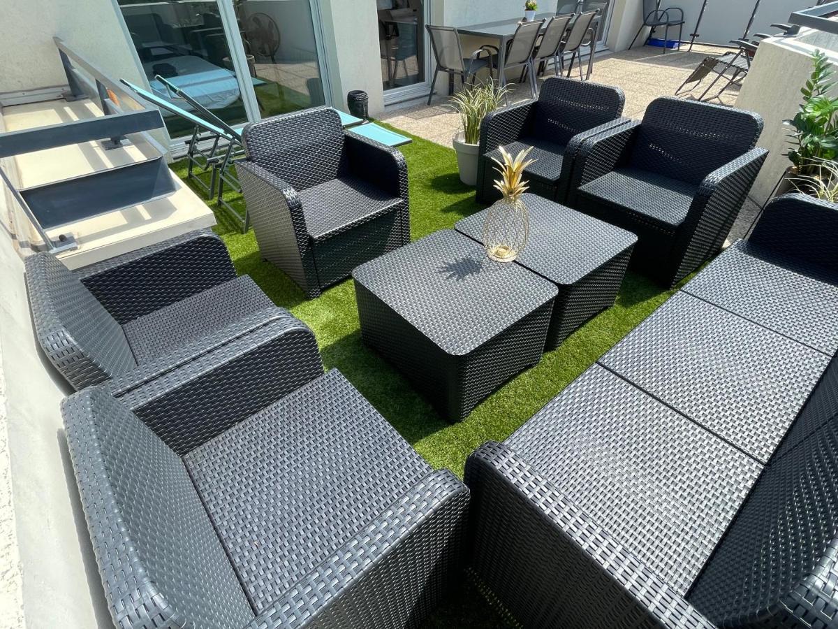 Bngo I Immense Rooftop Lyon I 2 Chambres, 4 Places Parkings, 2 Immenses Terrasses, 8 Personnes Exterior foto